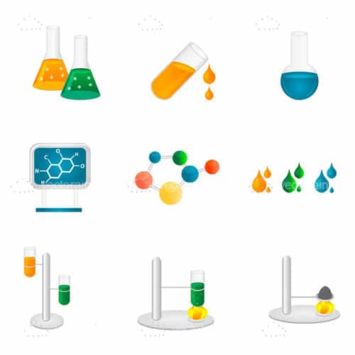 Laboratory and Science Icon Set